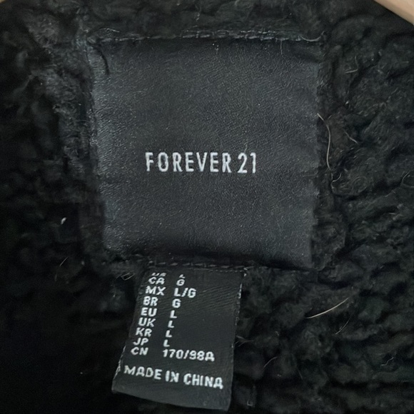 Forever 21 Faux Leather Winter Coat - Picture 3 of 3